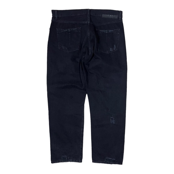 Ben Taverniti Unravel Project Distressed Ripped Baggy Jeans Black Unisex Size 29 - Picture 3 of 6